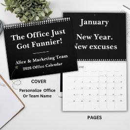 Calendário Funny Coworker Wall Calendar 2026