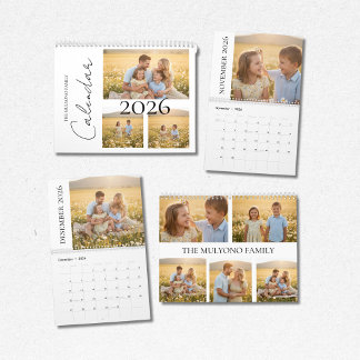 Calendário Funny & Relaxed Family Moments 2026 Photo Calendar