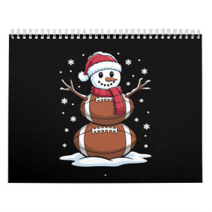 Calendário Futebol Americano de Natal Xmas Esporte