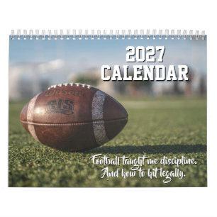 Calendário Futebol Esporte Jogador Fã Treinador Eq