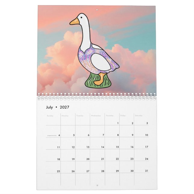 Calendário Gansos Bobos (Versão de Foto) (Jul 2027)