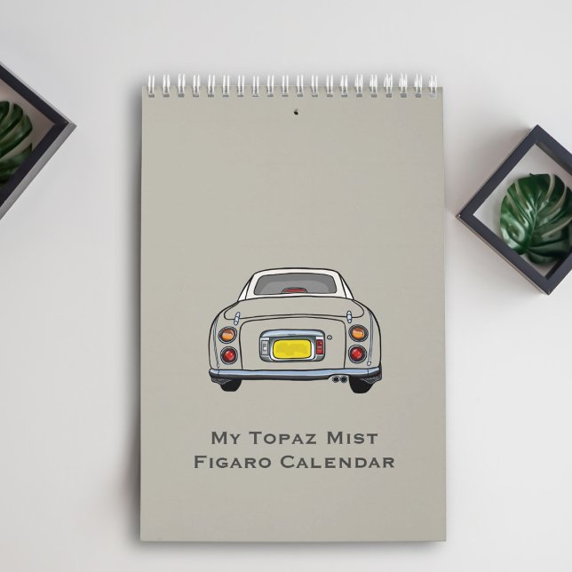 Calendário Garagem do Carro Topaz Mist Figaro (A calendar for all your topaz figaro car meetings)