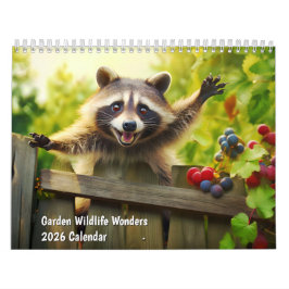 Calendário Garden Wildlife Wonders 2026 Calendar