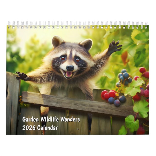Calendário Garden Wildlife Wonders 2026 Calendar (Capa)