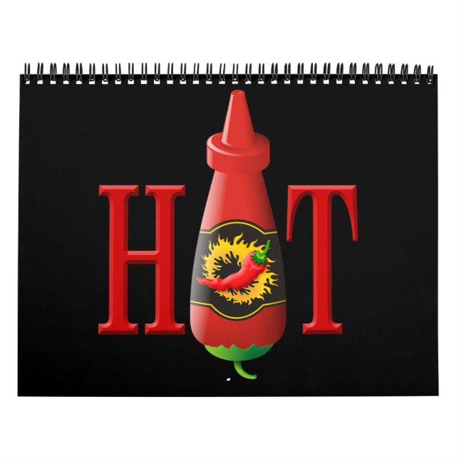 Calendário Garrafa de molho quente (Capa)
