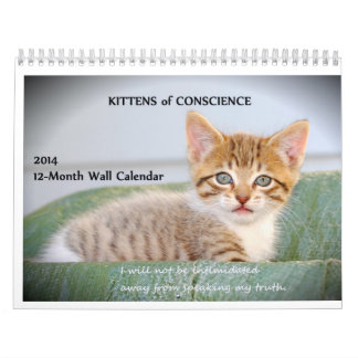 Calendário Gatinhos da consciência