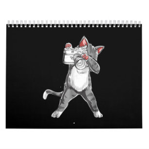 Calendário Gato Engraçado Com Fotografia De Câmera