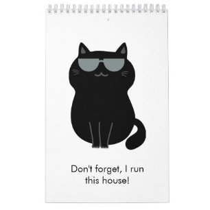 Calendário Gato Fofo - Agora eu mando nesta casa!