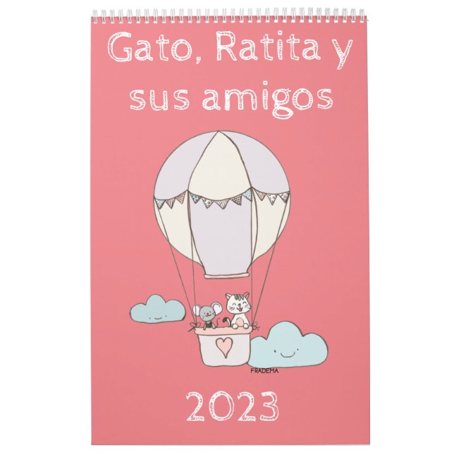 Calendário Gato, Ratita y sus amigos. (Capa)