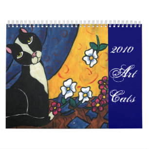 Calendário Gatos 2010 da arte