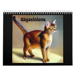 Calendário Gatos Abissinérgicos