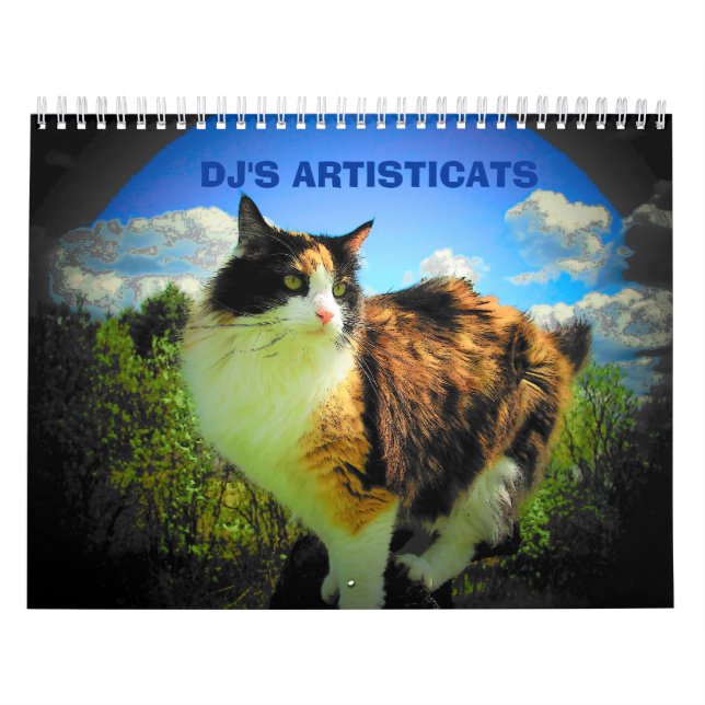 Calendário Gatos Artísticos - Artísticos por djoneill (Capa)