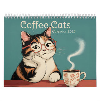 Calendário Gatos Café