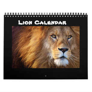 Calendário Gatos De Gato De Leão Roar Bem-Vindo Para Casa De