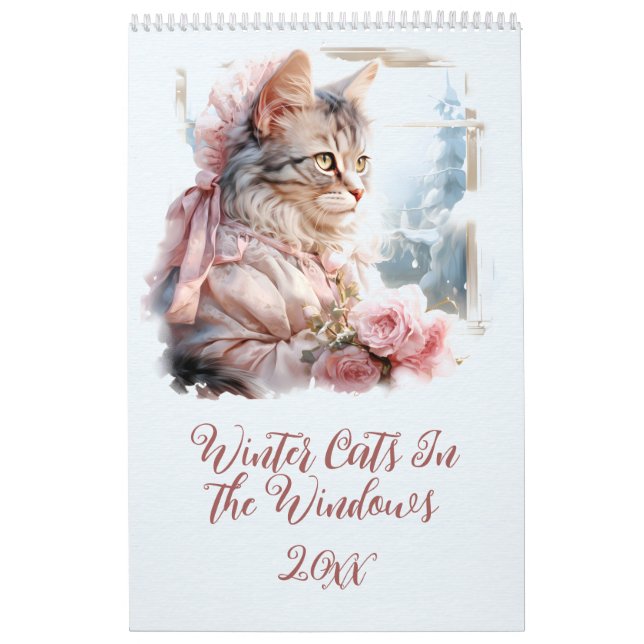 Calendário Gatos De Inverno Nas Janelas (Capa)