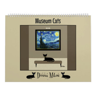 Calendário Gatos de Museu