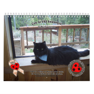 Calendário Gatos para a consciência do VASO!