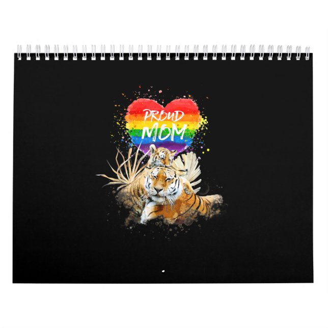 Calendário Gay LGBTQ E O Orgulho Lésbico Mama Tiger (Capa)