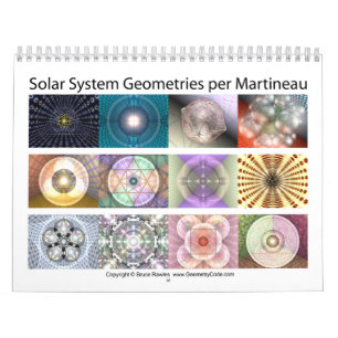 Calendário Geometria do sistema solar por Martineau