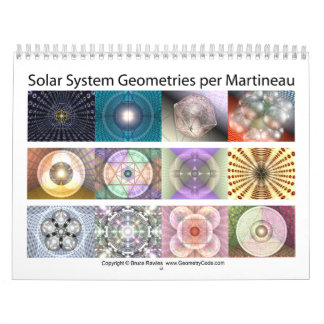 Calendário Geometria do sistema solar por Martineau