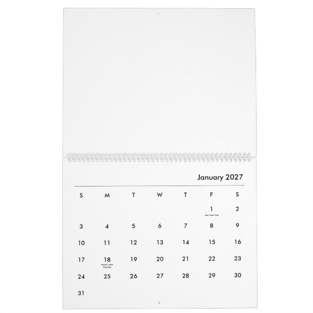Calendário geométrico #2 (Jan 2027)
