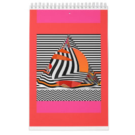 Calendário Geométrico de abstrato