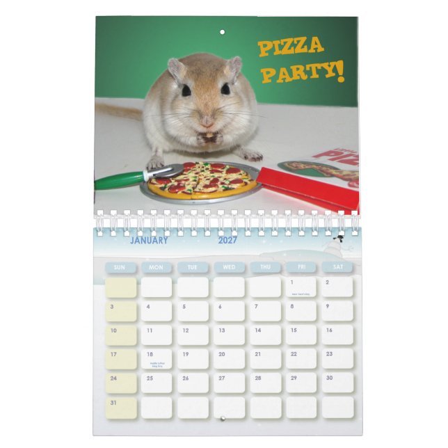 Calendário Gerbils 2010 (Jan 2027)
