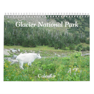 Calendário Glaciar National Park Fotografia