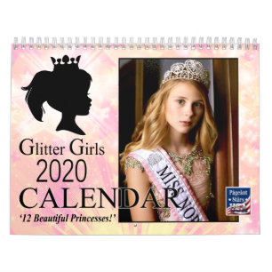 Calendário Glitter Girls 2020, Pageant Princess
