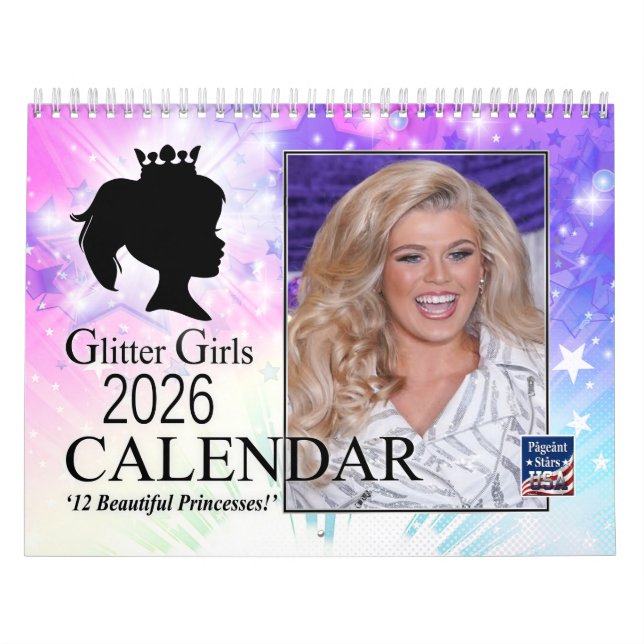Calendário Glitter Girls 2026 Calendar (Capa)