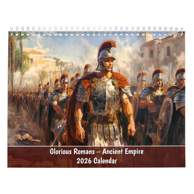 Calendário Glorious Romans – Ancient Empire 2026 Calendar (Capa)