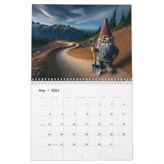 Calendário Gnome de Trilha de Montanha