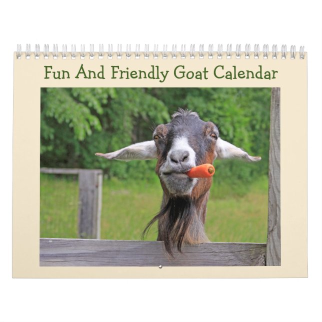 Calendário Goat Divertido E Amigável (Capa)