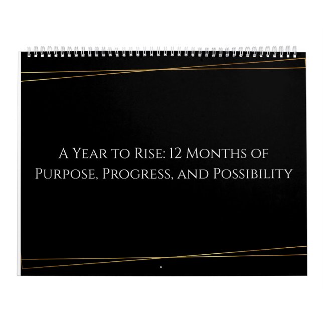 Calendário Golden Focus: Minimalist Inspirational 12-Calendar (Capa)