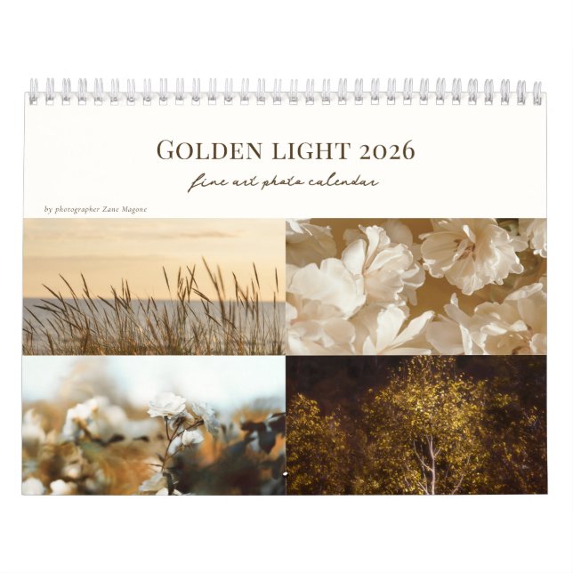 Calendário Golden Light calendar 2026 (Capa)