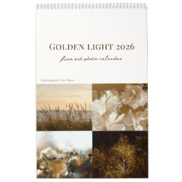 Calendário Golden Light calendar 2026 (medium)