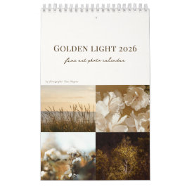 Calendário Golden Light calendar 2026 (small)