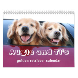 Calendário Golden retriever 2017 de Augie e de Ti