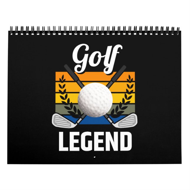 Calendário Golf Legend Golfing Golf Ball Engraçado Golfe (Capa)