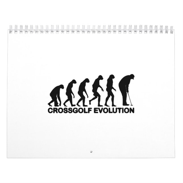 Calendário Golfe Evolution Presente para Golfe Amantes (Capa)
