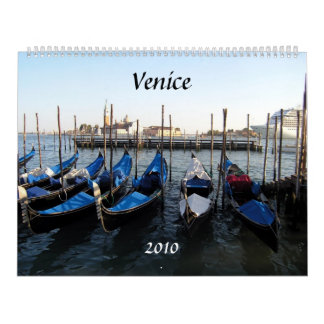 Calendário gôndola, Veneza, 2010 - personalizado