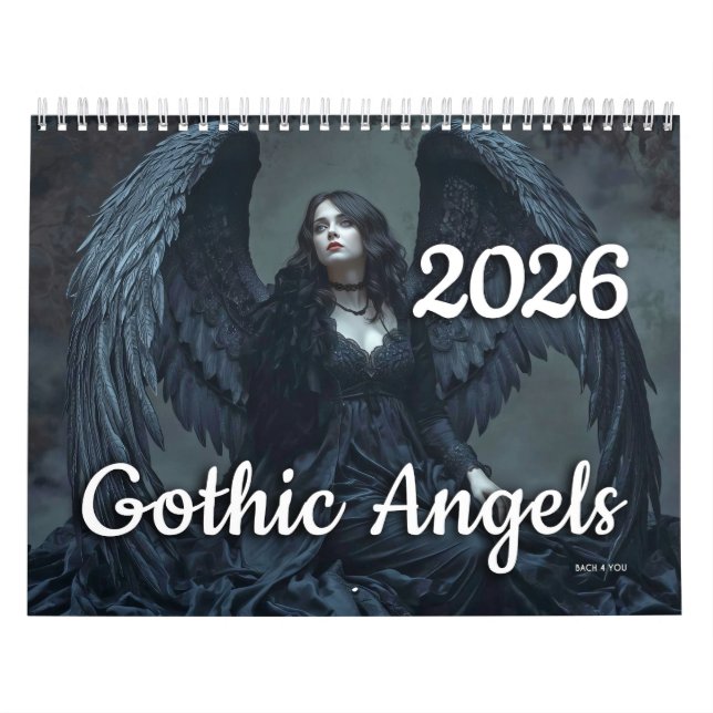 Calendário Gothic Angels 2026 Calendar (Capa)