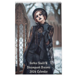 Calendário Gothic Souls & Steampunk Dreams – 2026 Calendar
