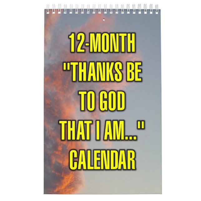 Calendário "Graças a Deus que eu sou..." de 12 Meses (Capa)