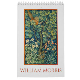 Calendário gráfico de arte William Morris