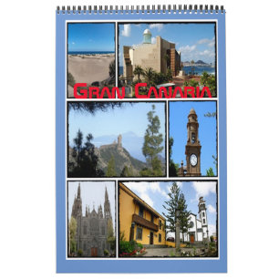 Calendário Gran Canaria - Ilhas Canárias -