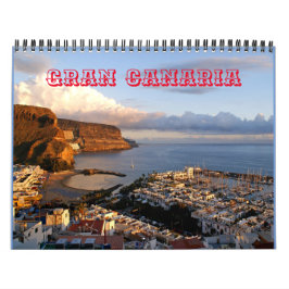 Calendário Gran Canaria - Ilhas Canárias -