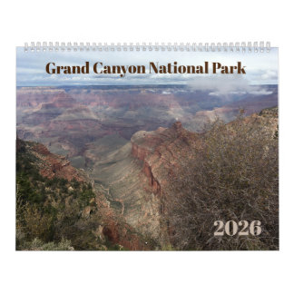 Calendário Grand Canyon 12-Month Photographic 2026 Calendar