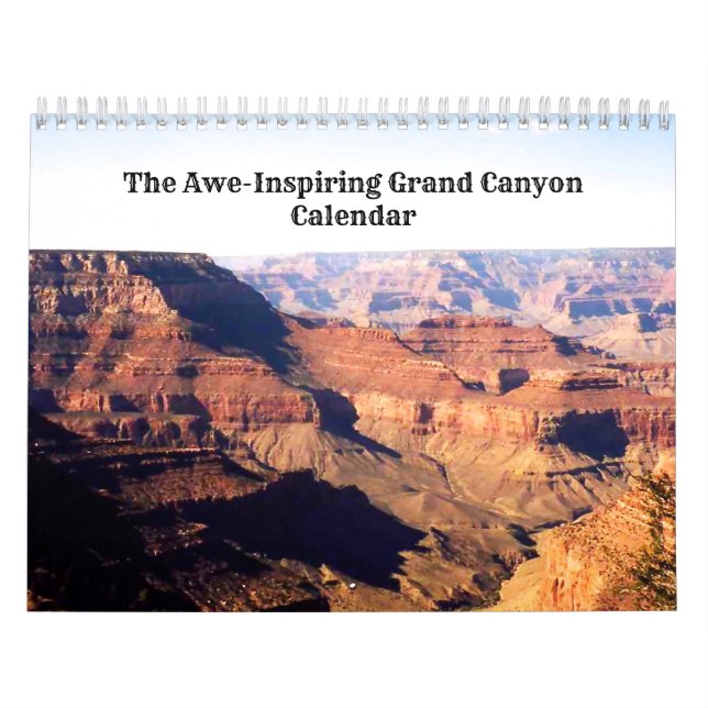 Calendário Grand Canyon do Incrédulo-Inspriring (Capa)