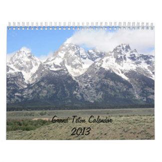 Calendário grande das montanhas 2013 de Teton